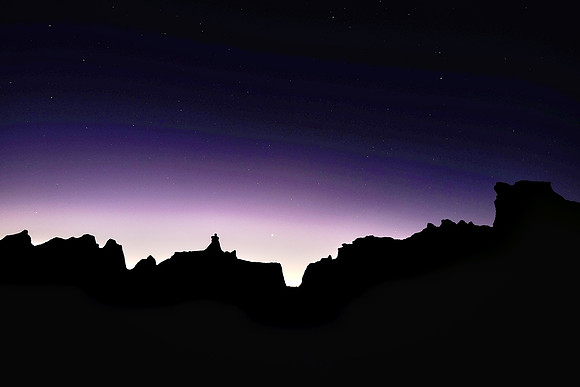 Sunrise in Badlands National Park, SD
