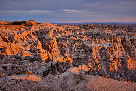 Sunset in Badlands National Park, SD