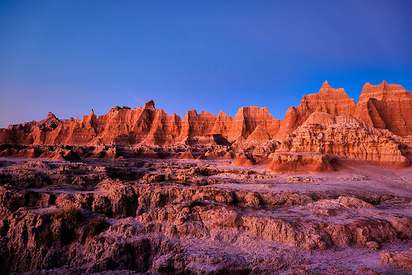 Sunrise in Badlands National Park, SD