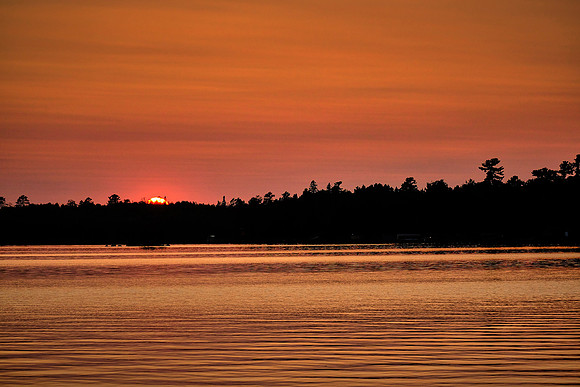 Sunset over Lake Vermilion, MN