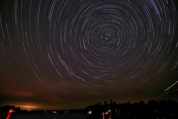 Star Trails over Lake Vermilion, MN