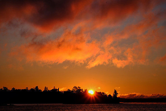Sunrise over Lake Vermilion, MN