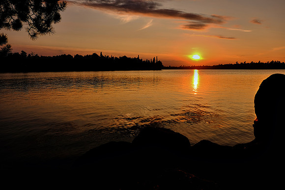 Sunset over Lake Vermilion, MN