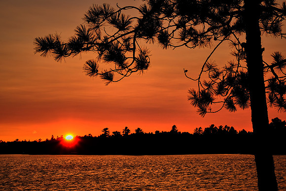Sunset over Lake Vermilion, MN