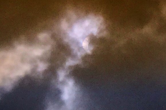 Not so total eclipse over Lake Vermilion, MN