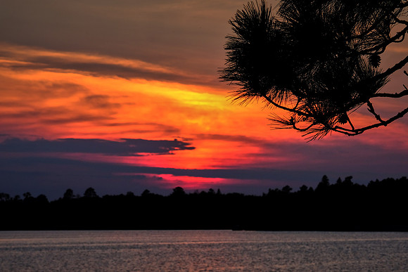 Sunset over Lake Vermilion, MN