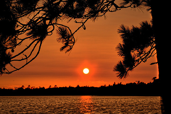 Sunset over Lake Vermilion, MN