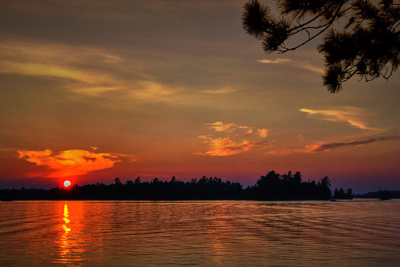 Sunset over Lake Vermilion, MN