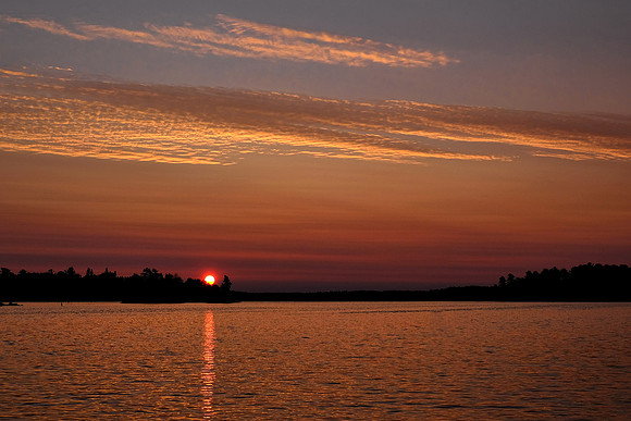 Sunrise over Lake Vermilion, MN