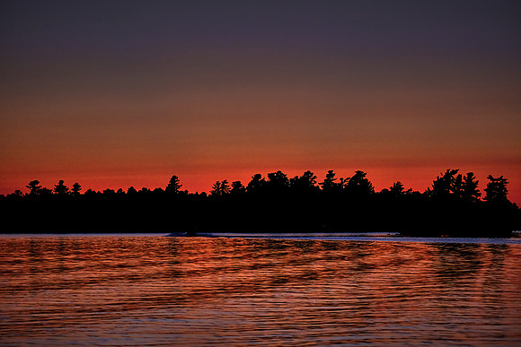 Sunset over Lake Vermilion, MN