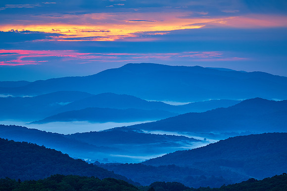 Sunrise over Grayson Highlands, VA