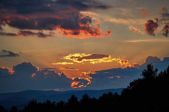 Sunset on the Blue Ridge Parkway, NC