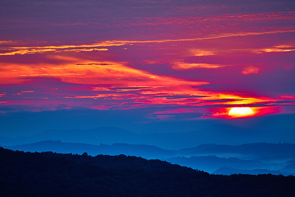 Sunrise over Grayson Highlands, VA
