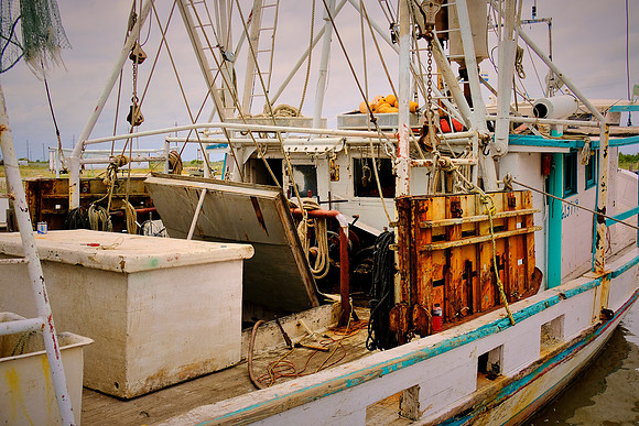 Fishing trawler, Cameron, Louisiana