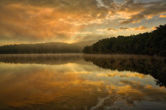 Sunrise over Price Lake, Blue Ridge Parkway, NC