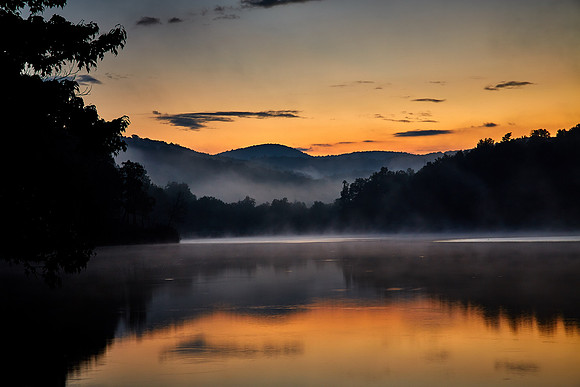 Sunrise over Price Lake, Blue Ridge Parkway, NC