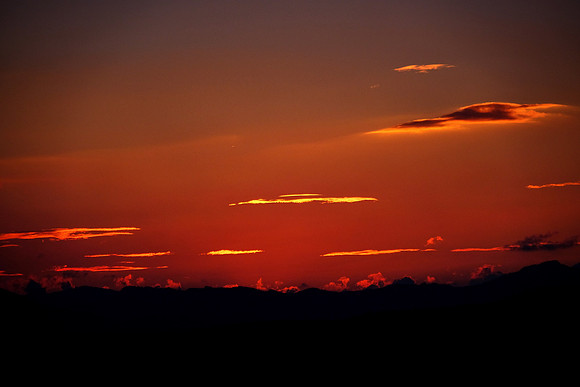 Sunset along the Blue Ridge Parkway, NC
