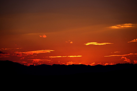 Sunset along the Blue Ridge Parkway, NC