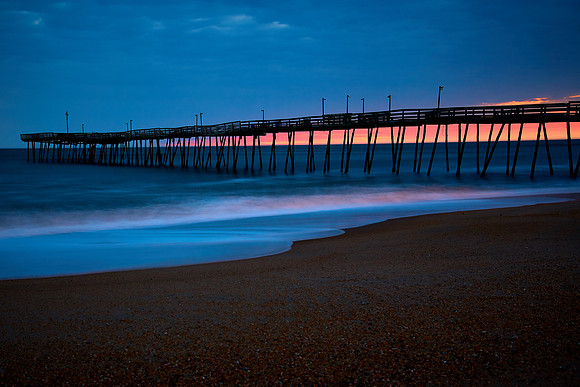 Sunrise, Avalon Pier, Kill Devil Hills, Outer Banks, NC