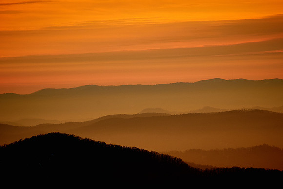 Sunrise, Beacon Heights, Blue Ridge Parkway, NC