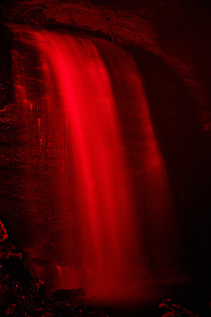 Looking Glass Falls, Brevard, NC (light painting)