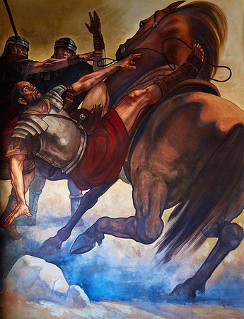 Ben Long fresco — "St. Paul's Conversion" — Wilkesboro, NC