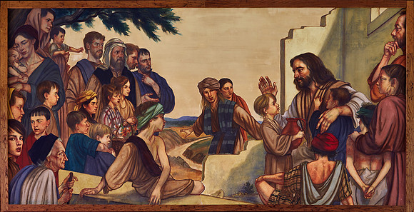 Ben Long fresco —"Suffer the Little Chlidren" — Crossnore, NC