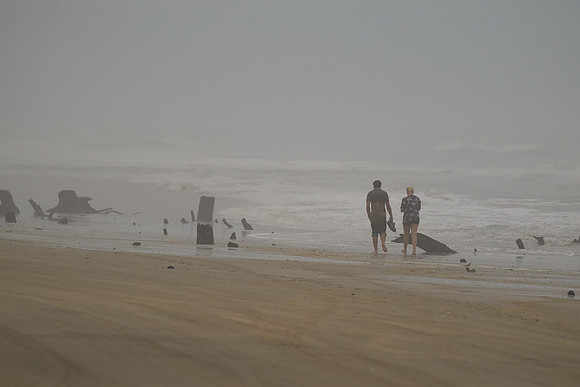 Outer Banks, NC — during Hurricane Joaquin