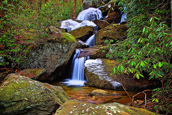 High Shoals Falls, South Mountain State Park, NC