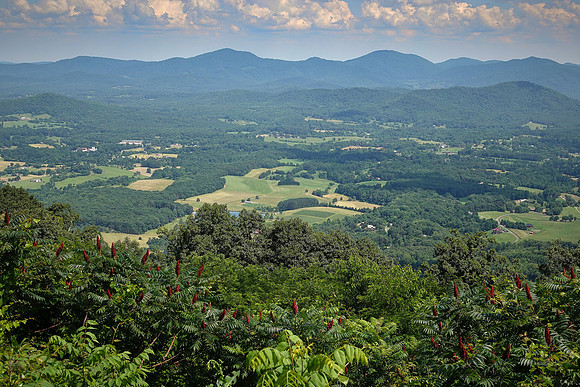 On the road to Luray Caverns through Shenandoah National Park, VA