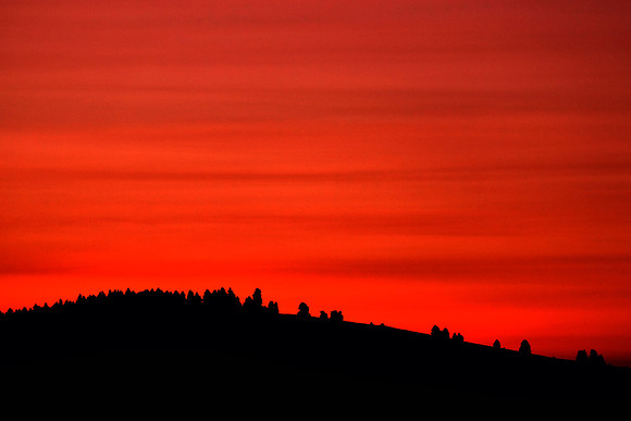 Sunrise on The Palouse, Southeastern Washington
