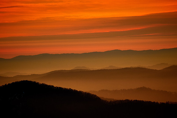 Sunrise, Beacon Heights, Blue Ridge Parkway, NC