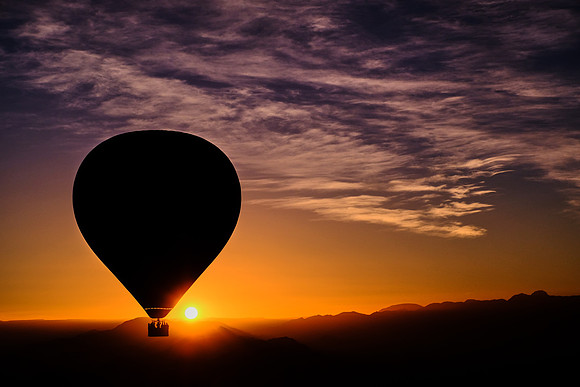 Sunrise over the  Sossusvlei, Namib Desert, Namibia