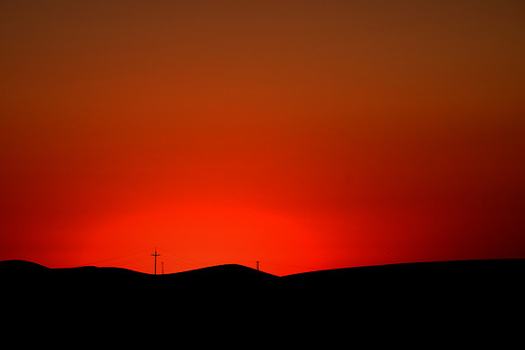 Sunset on The Palouse, Southeastern Washington