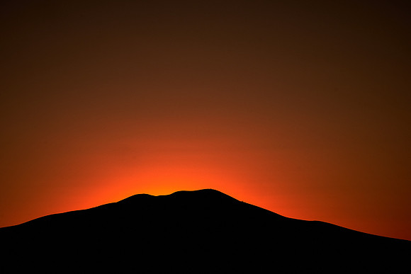 Sunset over the Erg Chebbi dunes, Merzouga, Sahara Desert, High