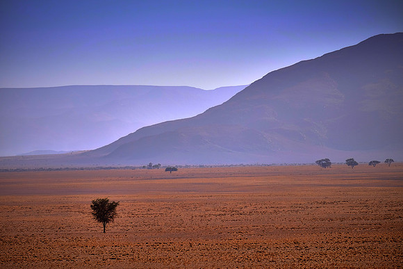 Sunrise over the  Sossusvlei, Namib Desert, Namibia