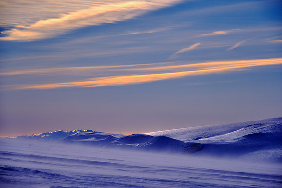 Langjokull Glacier (second largest ice cap in Iceland), west central Iceland