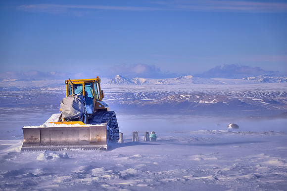 Langjokull Glacier (second largest ice cap in Iceland), west central Iceland