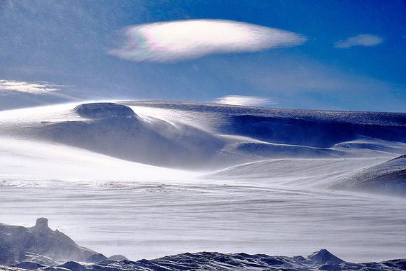 Langjokull Glacier (second largest ice cap in Iceland), west central Iceland