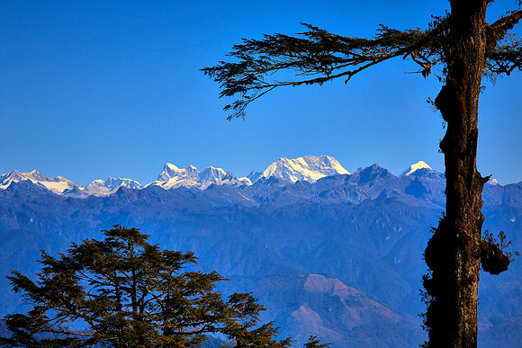 Bhutanese Himalayan Mountain Range, Dochula Pass, Bhutan