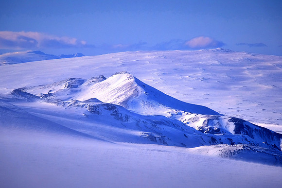 Langjokull Glacier (second largest ice cap in Iceland), west central Iceland