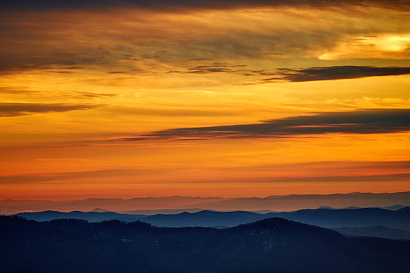 Sunrise, Beacon Heights, Blue Ridge Parkway, NC