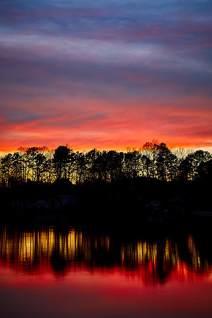 Sunset over Lake Norman, NC