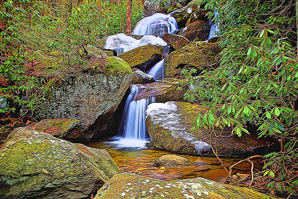 High Shoals Falls, South Mountain State Park, NC