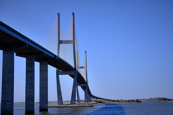 Sidney Lanier Bridge over Brunswick River to Jekyll Island, GA