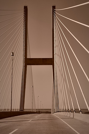 Sidney Lanier Bridge over Brunswick River to Jekyll Island, GA