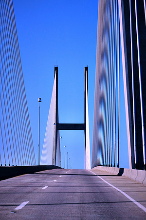 Sidney Lanier Bridge over Brunswick River to Jekyll Island, GA