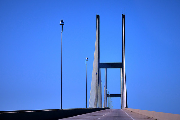 Sidney Lanier Bridge over Brunswick River to Jekyll Island, GA