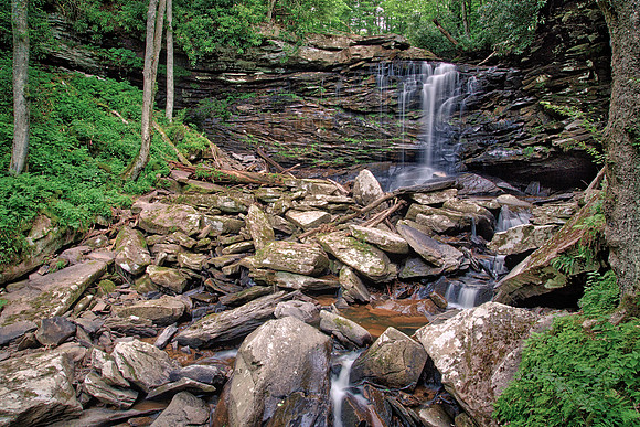 Middle Falls (45 feet), Falls of Hills Creek Scenic Area, WV