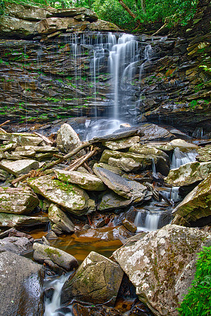Middle Falls (45 feet), Falls of Hills Creek Scenic Area, WV